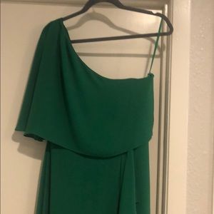 Gorgeous green one shoulder dress